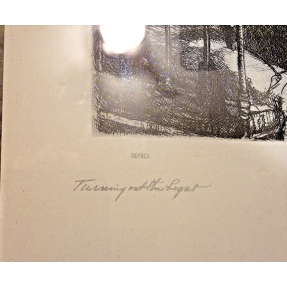 John Sloan "Turning Out The Light" Plate Signed Lithograph Reproduction NYC Life - Picture 5 of 13